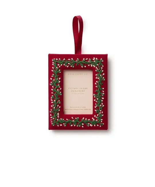 Rifle Paper Co - RP RP OR - Garland Frame Embroidered Ornament
