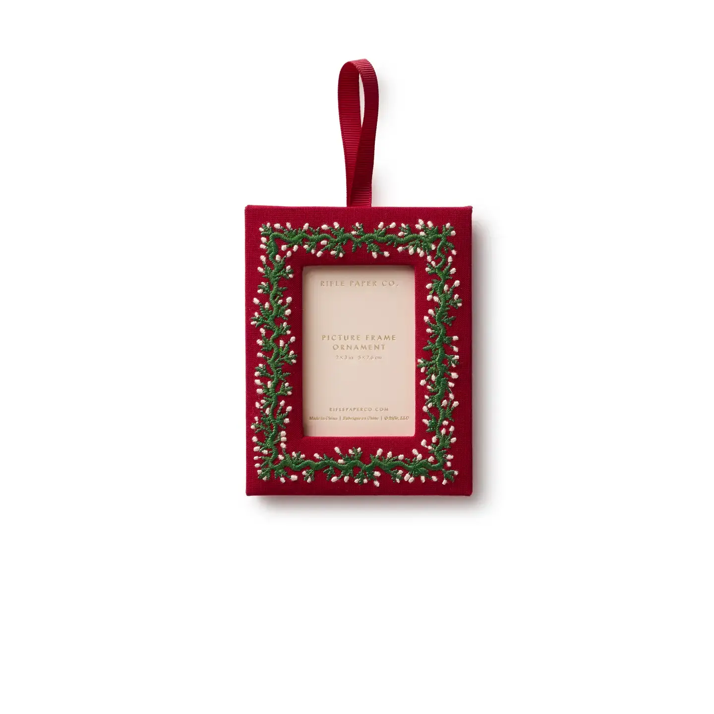 Rifle Paper Co - RP RP OR - Garland Frame Embroidered Ornament