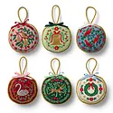 Rifle Paper Co - RP RP OR - Christmastide Embroidered Ornament Set