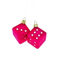 Cody Foster - COF COF OR - Fuzzy Pink Dice Ornament