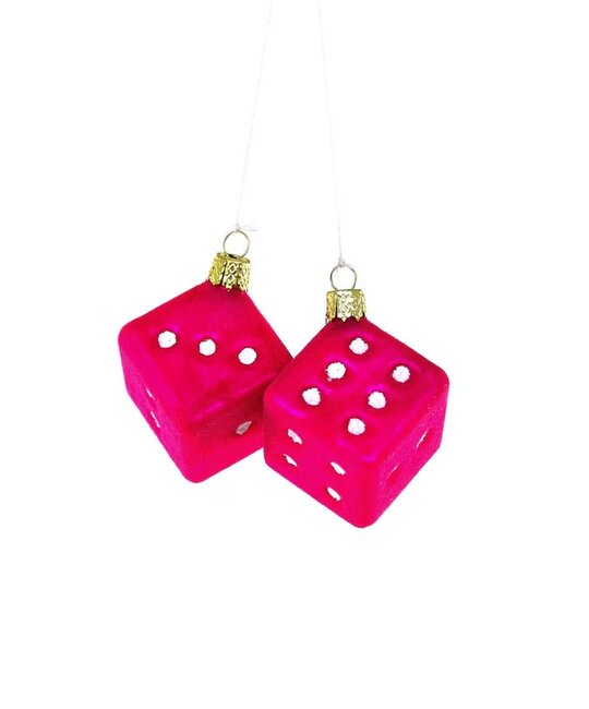 Cody Foster - COF COF OR - Fuzzy Pink Dice Ornament