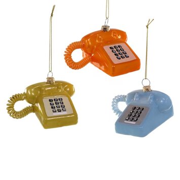 Cody Foster - COF COF OR - Retro Touch Tone Telephone Ornament (Assorted Colors)