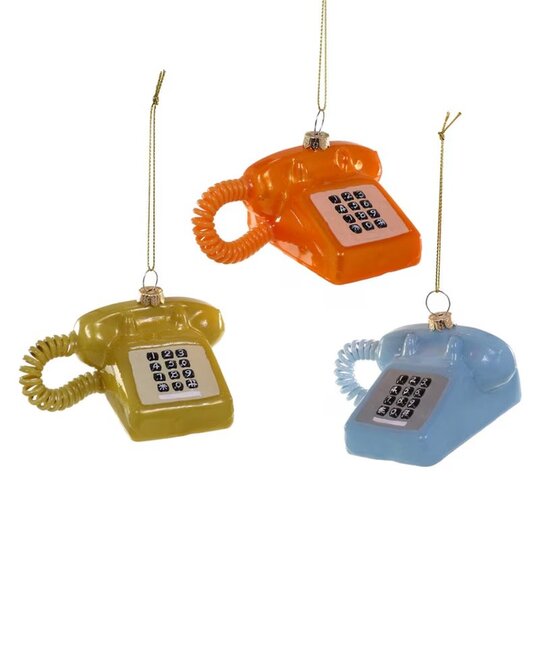 Cody Foster - COF COF OR - Retro Touch Tone Telephone Ornament (Assorted Colors)