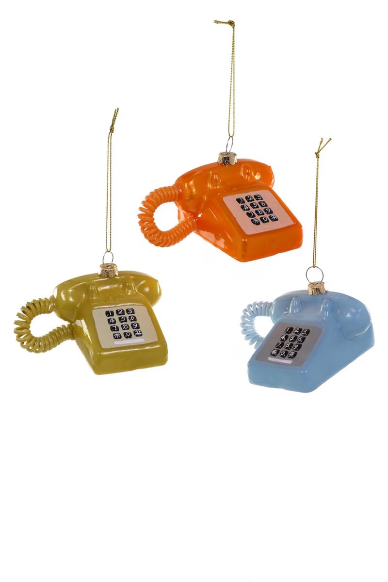 Cody Foster - COF COF OR - Retro Touch Tone Telephone Ornament (Assorted Colors)