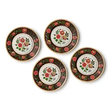 Rifle Paper Co - RP RP HG - Gracie Porcelain Dessert Plate Set