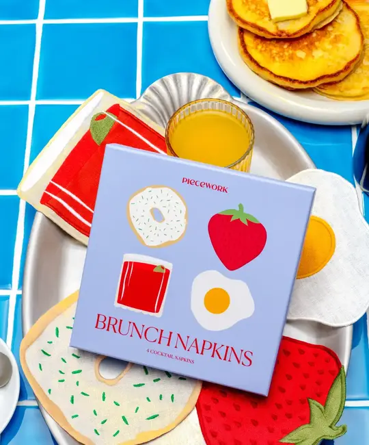 Piecework Puzzles - PIEP PIEP HGKL - Brunch Linen Cocktail Napkin Set of 4