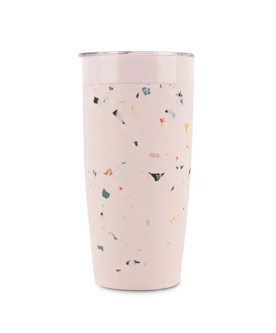 W&P Design - WP WP HG - Insulated Ceramic Tumbler, 20 oz, Terrazzo Blush