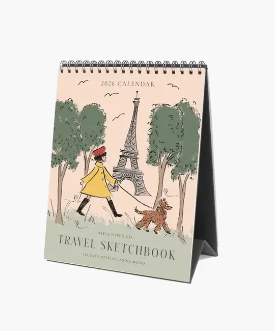 Rifle Paper Co - RP RP CADE - 2026 Travel Sketchbook Desk Calendar