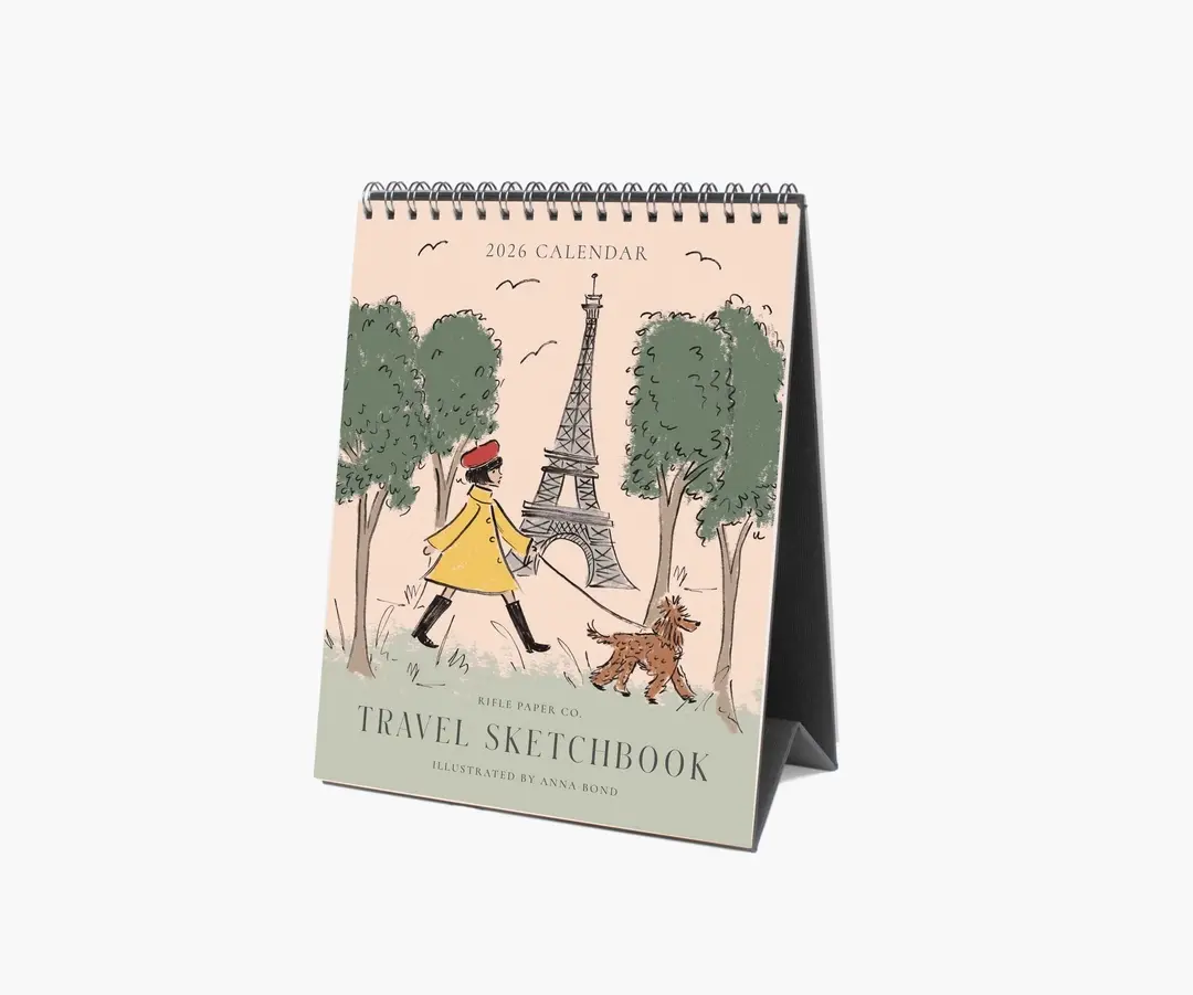 Rifle Paper Co - RP RP CADE - 2026 Travel Sketchbook Desk Calendar