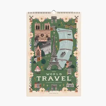 Rifle Paper Co - RP RP CAWA - 2026 World Travel Wall Calendar