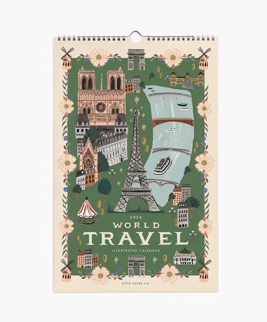 Rifle Paper Co - RP RP CAWA - 2026 World Travel Wall Calendar