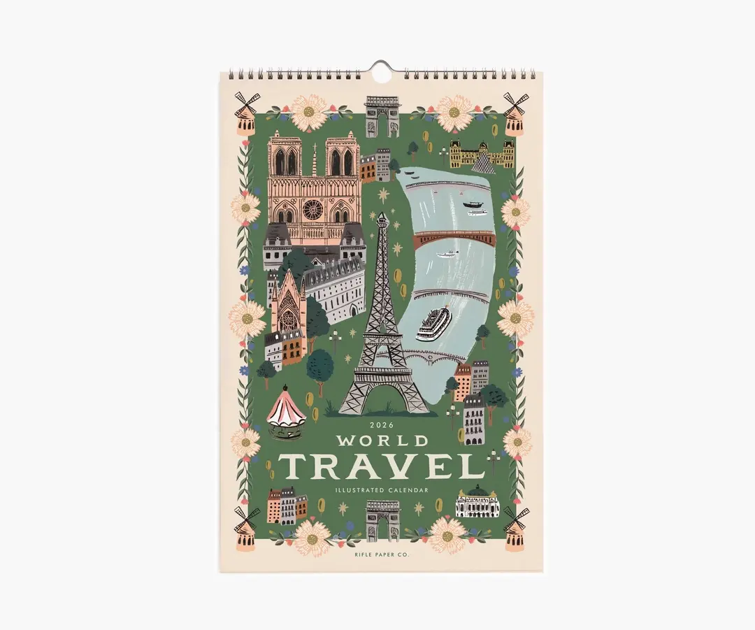 Rifle Paper Co - RP RP CAWA - 2026 World Travel Wall Calendar