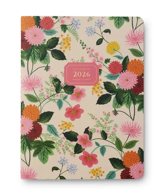 Rifle Paper Co - RP RP AG12- 2026 Dahlia Monthly Appointment Notebook Planner (January Start Agenda)