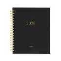Sugar Paper - SUG SUG AG12 -  2026 Black Signature Spiral Planner, January Start Agenda