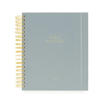 Sugar Paper - SUG SUG AG12 -  2026 Dusty Blue Daily Spiral Planner, January Start Agenda