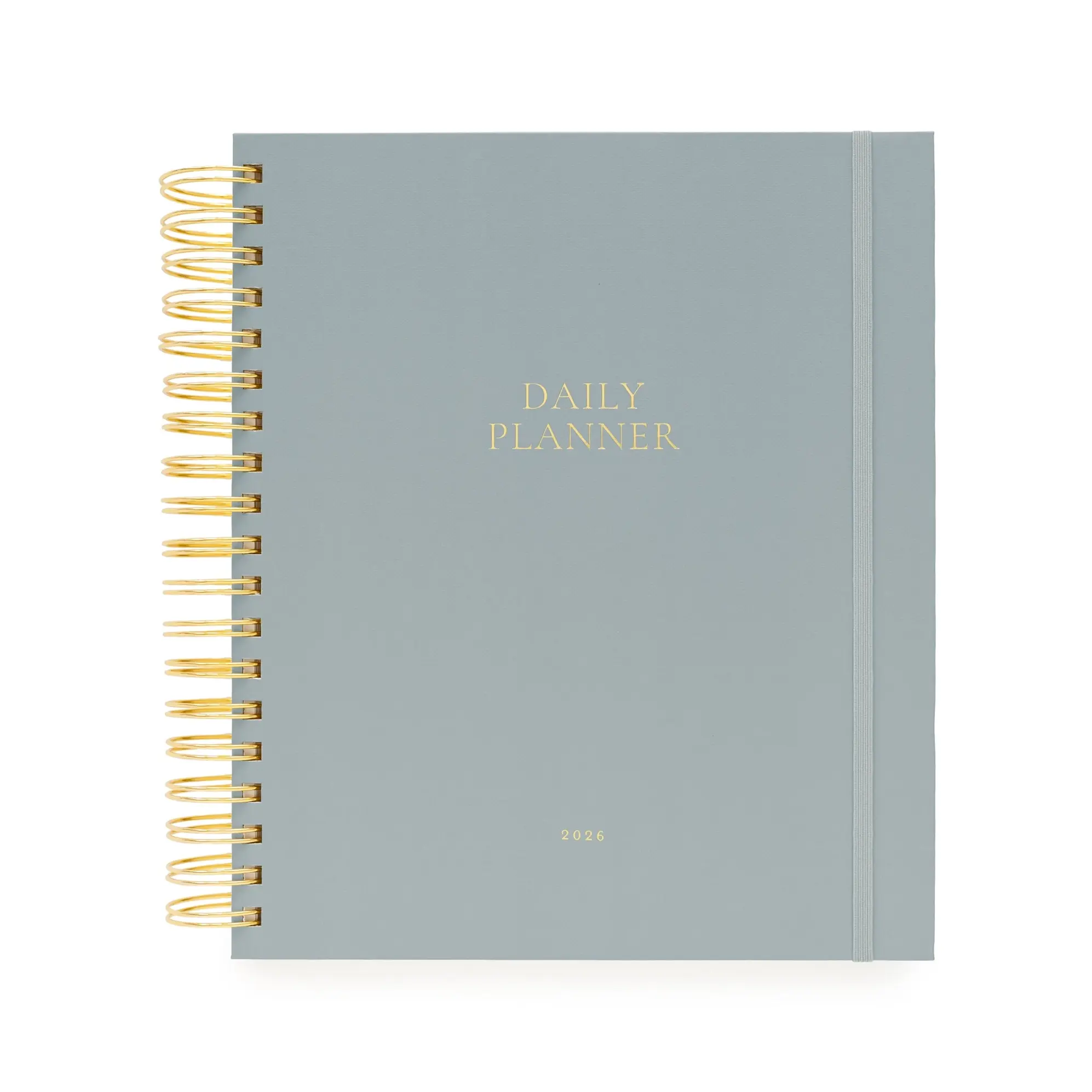 Sugar Paper - SUG SUG AG12 -  2026 Dusty Blue Daily Spiral Planner, January Start Agenda