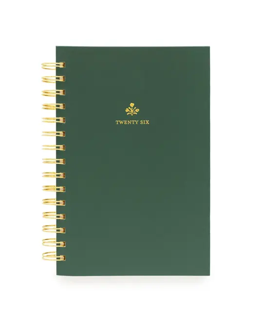 Sugar Paper - SUG SUG AG12 -  2026 Forest Green Small Spiral Planner, January Start Agenda