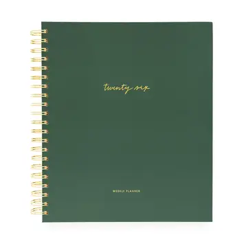 Sugar Paper - SUG SUG AG12 -  2026 Forest Green Weekly Large Spiral Planner, January Start Agenda
