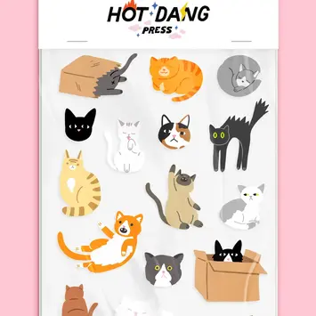 Hot Dang Press - HDP HDP DIY - All Cats Iron-on Art Sheet Set