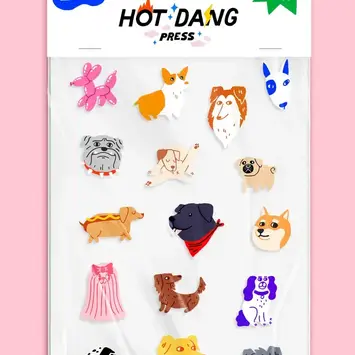 Hot Dang Press - HDP HDP DIY - All Dogs Iron-on Art Sheet Set