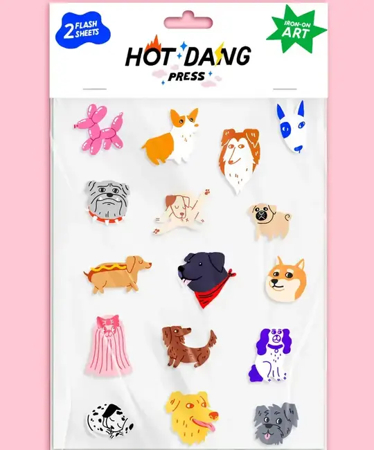 Hot Dang Press - HDP HDP DIY - All Dogs Iron-on Art Sheet Set