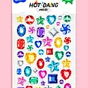 Hot Dang Press - HDP HDP DIY - Be Dazzled  Iron-on Art Sheet Set