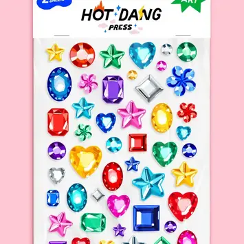 Hot Dang Press - HDP HDP DIY - Be Dazzled  Iron-on Art Sheet Set