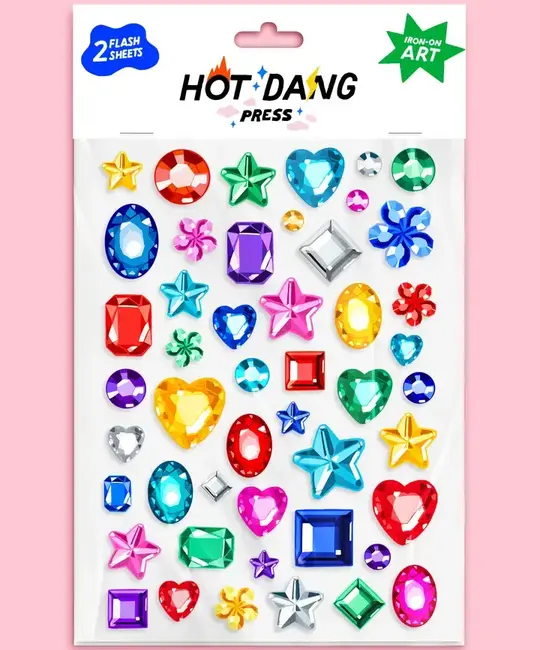 Hot Dang Press - HDP HDP DIY - Be Dazzled  Iron-on Art Sheet Set