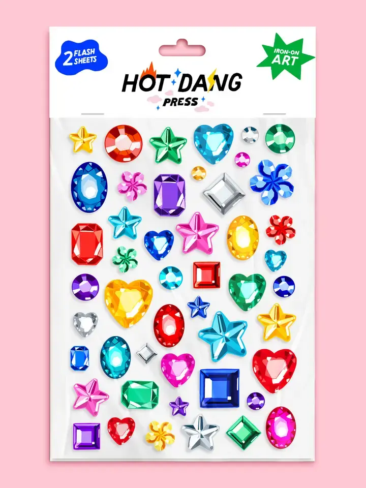 Hot Dang Press - HDP HDP DIY - Be Dazzled  Iron-on Art Sheet Set