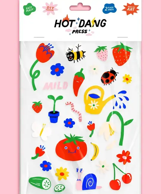 Hot Dang Press - HDP HDP DIY - Garden Gone Mild Iron-on Art Sheet Set
