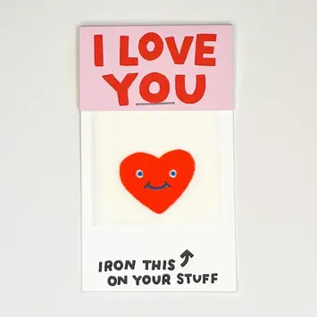 Hot Dang Press - HDP HDP DIY - Heart Face L'il Something  Iron-on Art Card