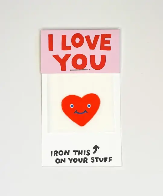 Hot Dang Press - HDP HDP DIY - Heart Face L'il Something  Iron-on Art Card