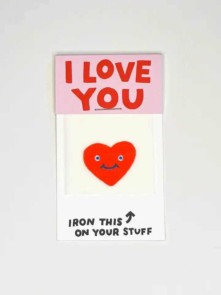 Hot Dang Press - HDP HDP DIY - Heart Face L'il Something  Iron-on Art Card