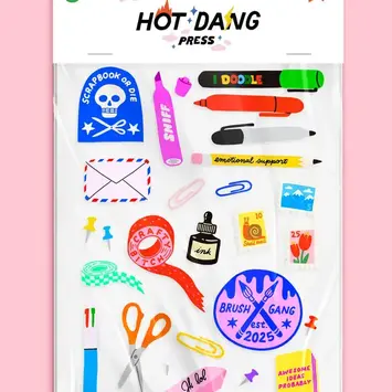 Hot Dang Press - HDP HDP DIY - Stationery Addict Iron-on Art Sheet Set