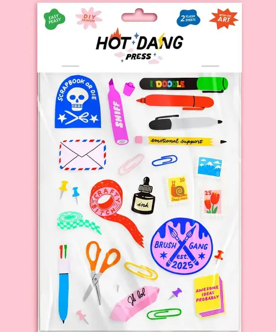 Hot Dang Press - HDP HDP DIY - Stationery Addict Iron-on Art Sheet Set
