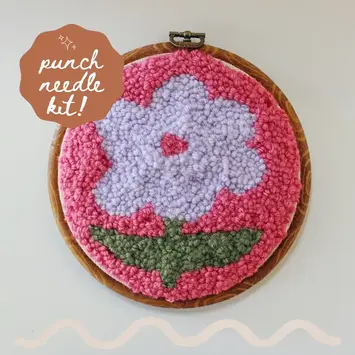 Homebody DIY - HOD HOD DIY - Flower Beginner Diy Punch Needle Kit