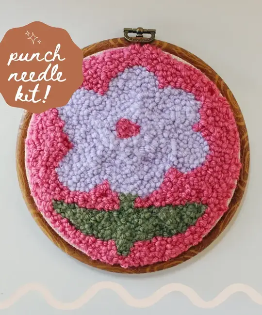 Homebody DIY - HOD HOD DIY - Flower Beginner Diy Punch Needle Kit
