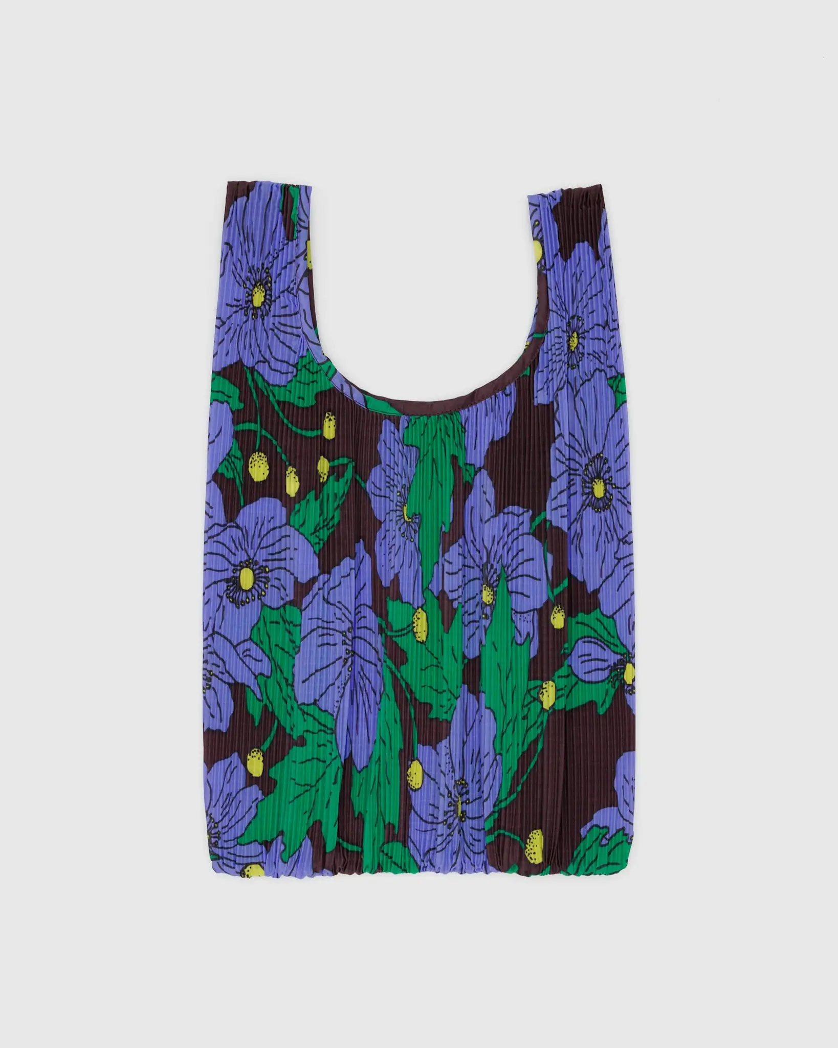 Baggu - BA BA BAG - Pleated Baggu Bag, Maroon Poppy