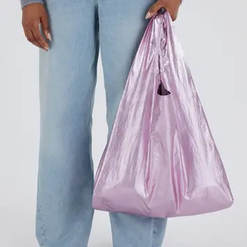 Baggu - BA BA BAG - Blush Metallic Standard Baggu Reusable Bag