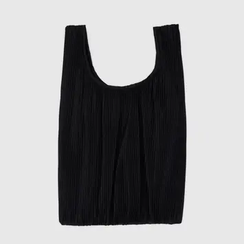 Baggu - BA BA BAG - Pleated Baggu Bag, Black