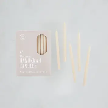 The Floral Society TFS CA - Hanukkah Menorah Candles, Salt