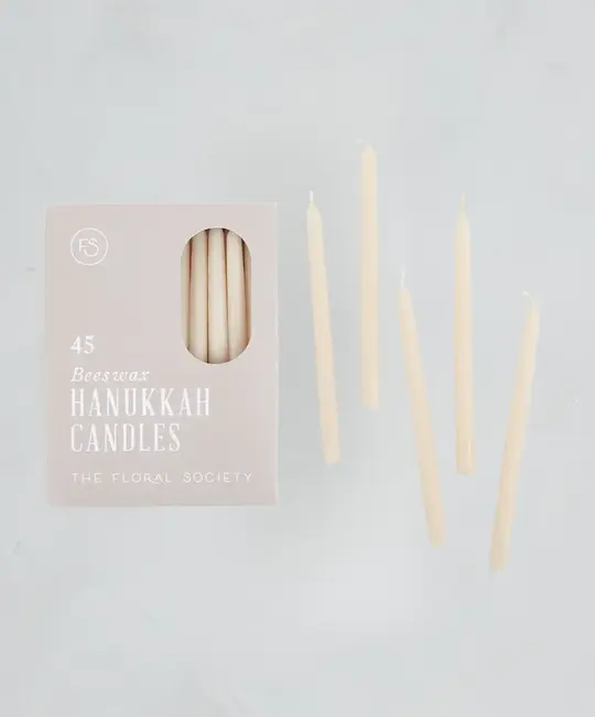 The Floral Society TFS CA - Hanukkah Menorah Candles, Salt