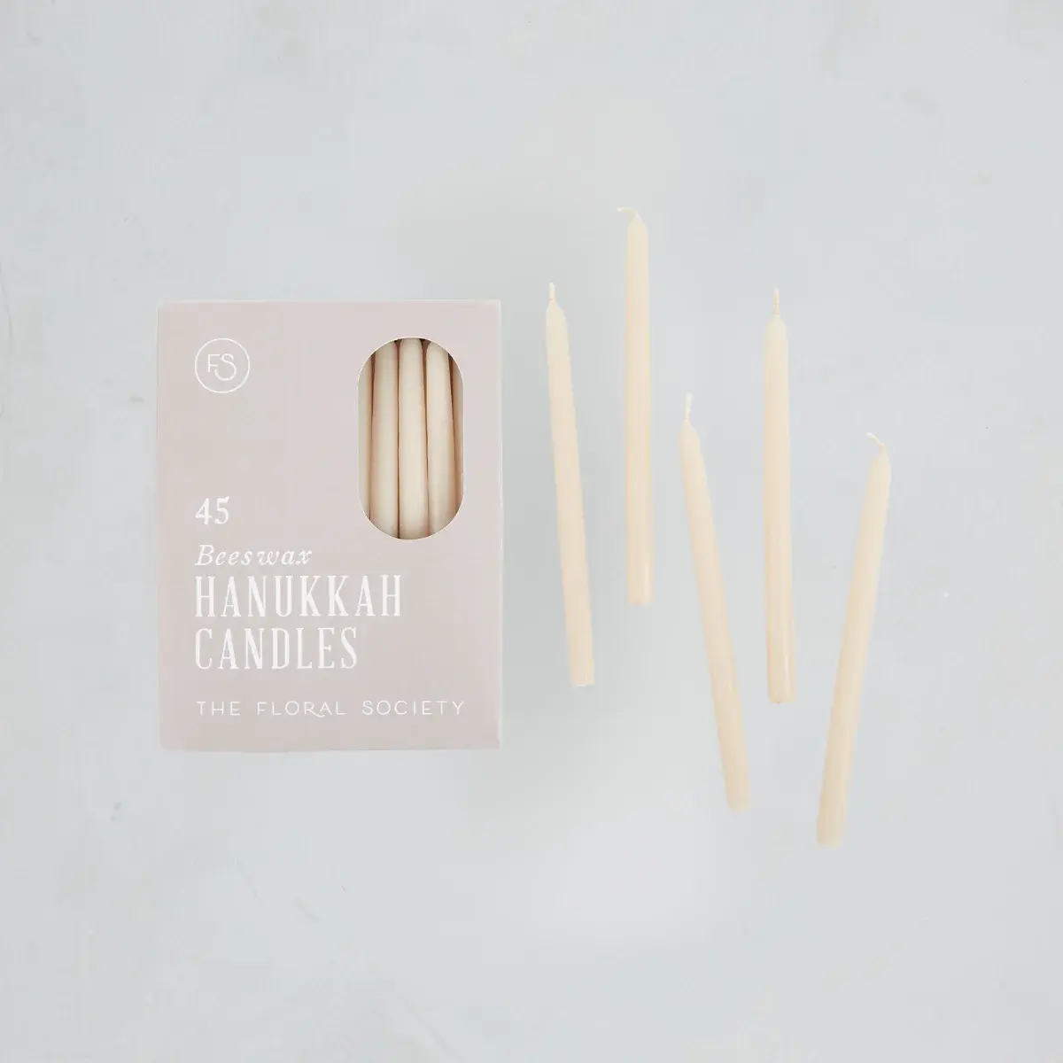 The Floral Society TFS CA - Hanukkah Menorah Candles, Salt