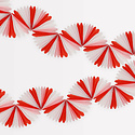 Meri Meri - MEM MEM PSHO - Candy Cane Stripe Honeycomb Garland