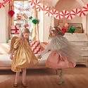 Meri Meri - MEM MEM PSHO - Candy Cane Stripe Honeycomb Garland