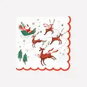 Meri Meri - MEM MEM PS - Santa, Sleigh & Reindeer Large Napkins