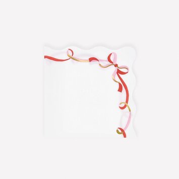 Meri Meri - MEM MEM PS - Ribbon Bow Small Napkins