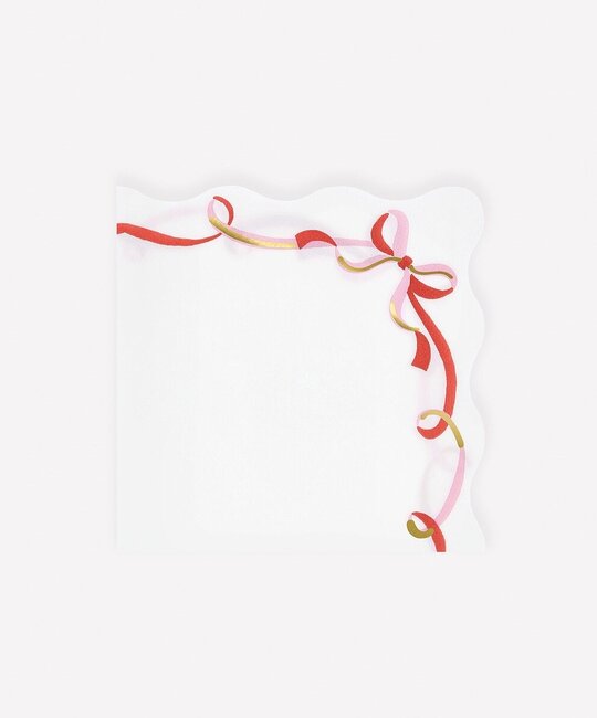 Meri Meri - MEM MEM PS - Ribbon Bow Small Napkins