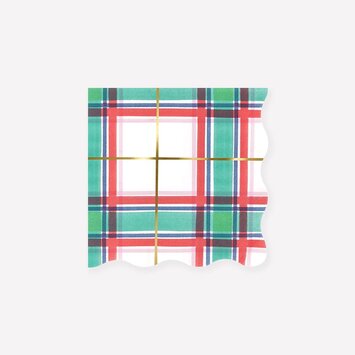 Meri Meri - MEM MEM PS - Tartan Small Napkins