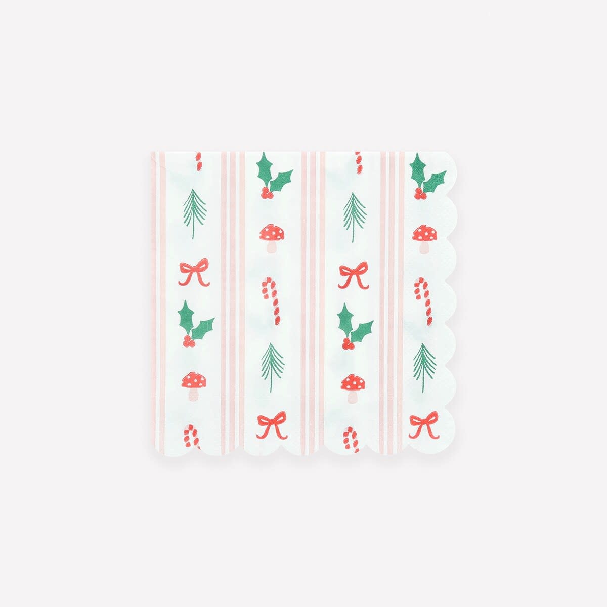 Meri Meri - MEM MEM PS - Festive Icon Stripes Small Napkins